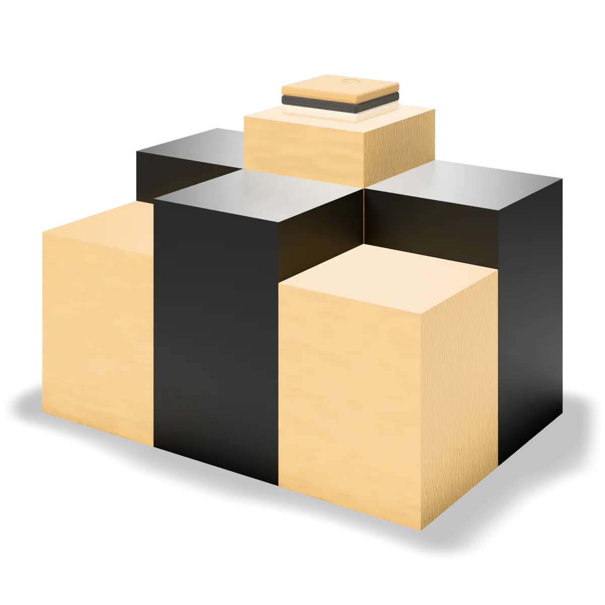 Cube Display Plinth Composition